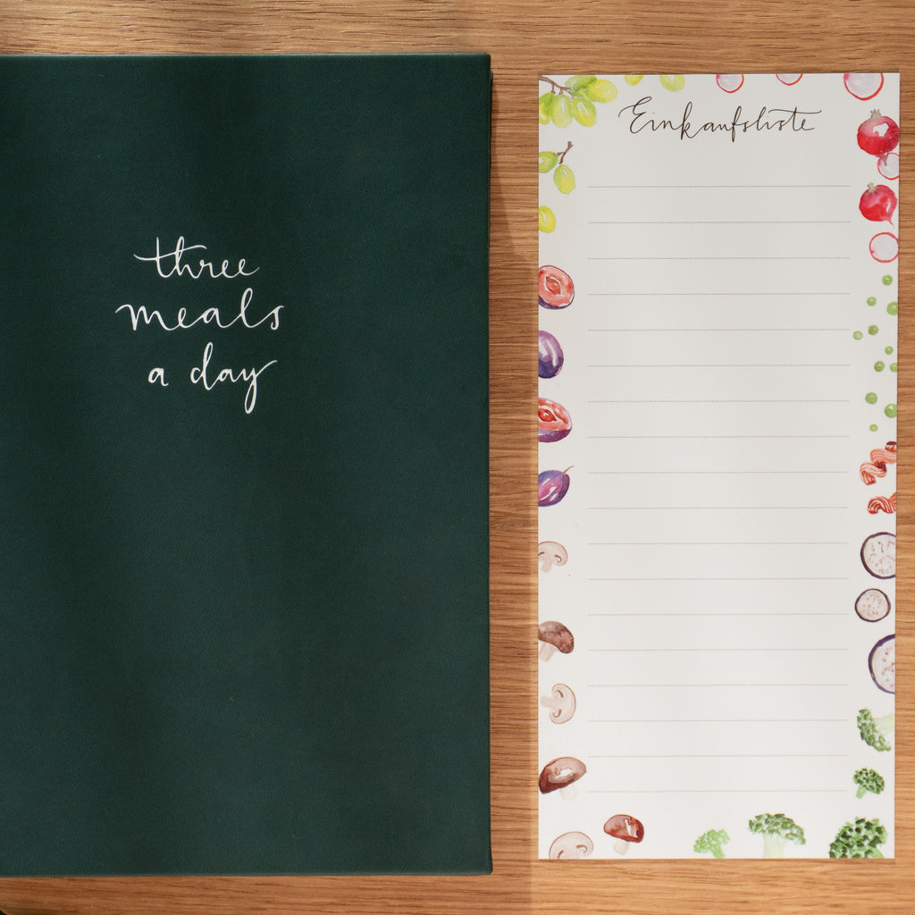 three meals a day - Planer inkl. Einkaufsliste