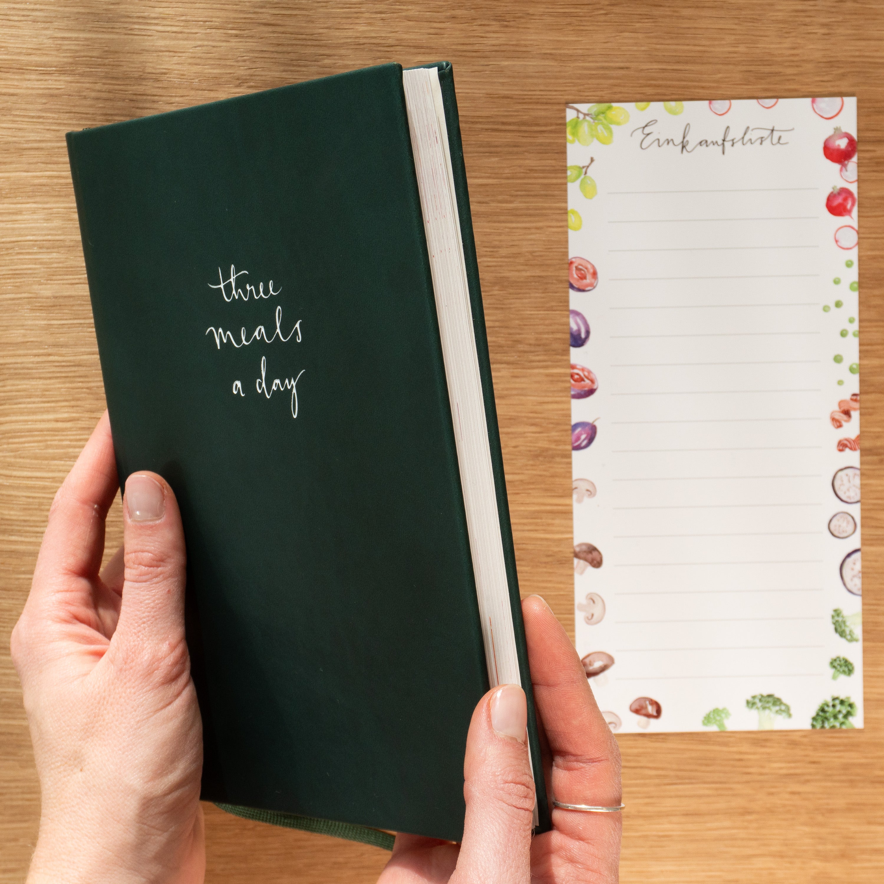 three meals a day - Planer inkl. Einkaufsliste