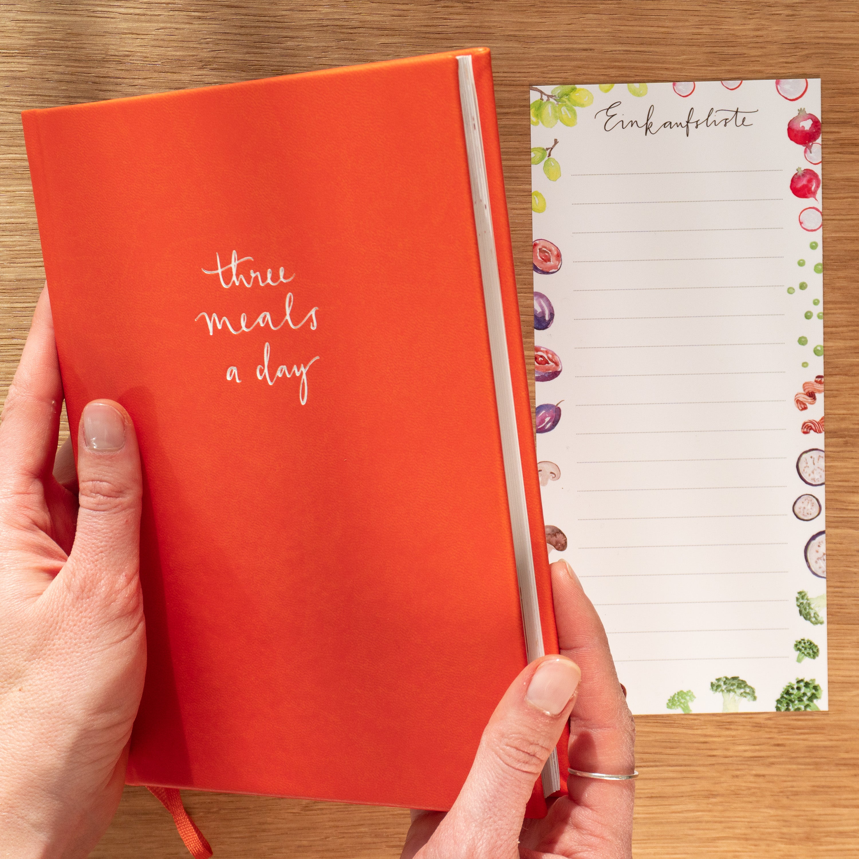 three meals a day - Planer inkl. Einkaufsliste