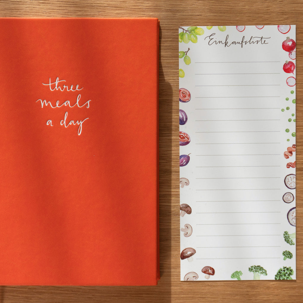 three meals a day - Planer inkl. Einkaufsliste